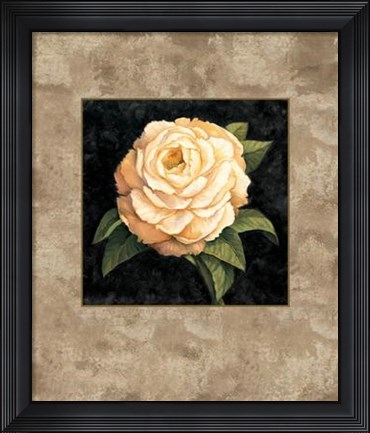 Framed Yellow Peony Print