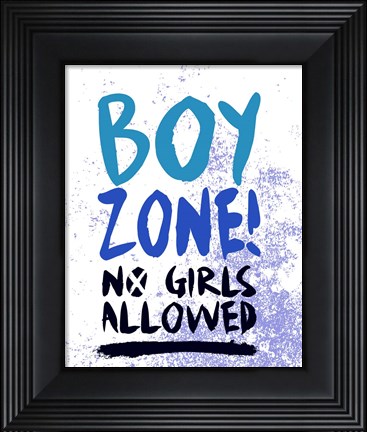 Framed Boy Zone-Grunge Print