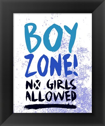 Framed Boy Zone-Grunge Print