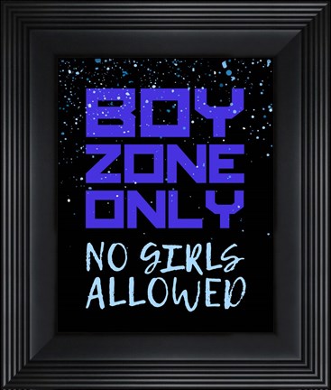 Framed Boy Zone-Sparkle Print