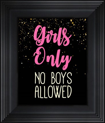 Framed Girl Zone-Sparkle Print