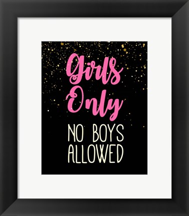 Framed Girl Zone-Sparkle Print