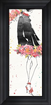 Framed Floral Fashion IV Print