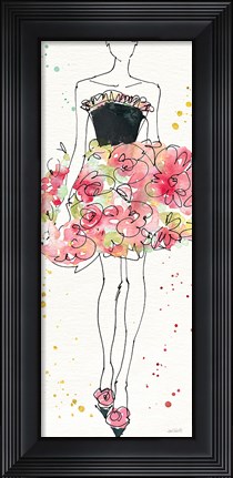 Framed Floral Fashion II Print