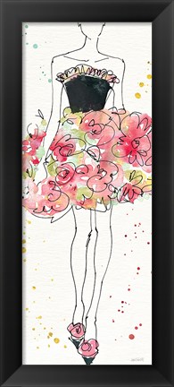 Framed Floral Fashion II Print