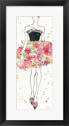 Framed Floral Fashion II Print