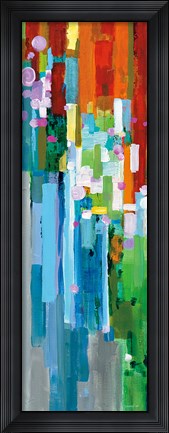 Framed Rainbow of Stripes III Print