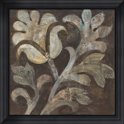 Framed Fresco Floral II Print