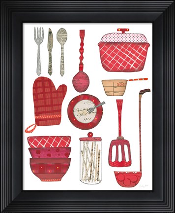 Framed Cook Kitchen II Print