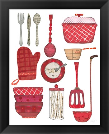 Framed Cook Kitchen II Print