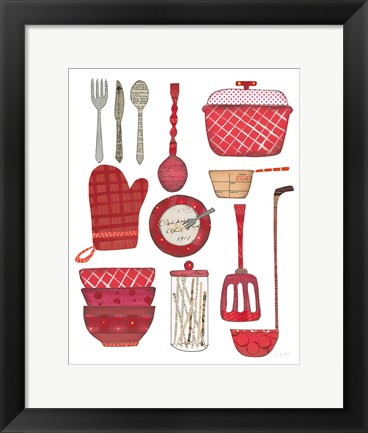 Framed Cook Kitchen II Print