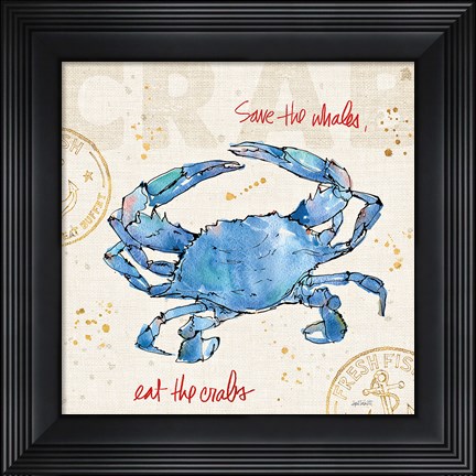 Framed Coastal Catch II Print