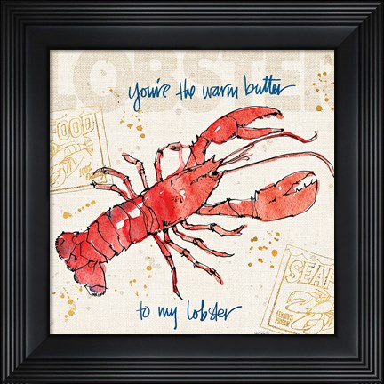 Framed Coastal Catch I Print