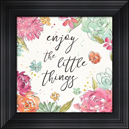 Framed Floral Fashion V Print