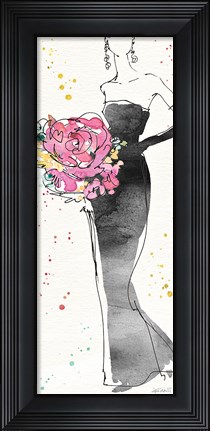 Framed Floral Fashion III Print