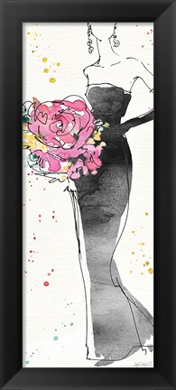 Framed Floral Fashion III Print