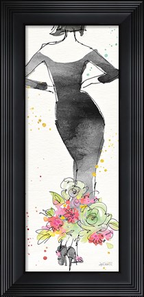Framed Floral Fashion I Print