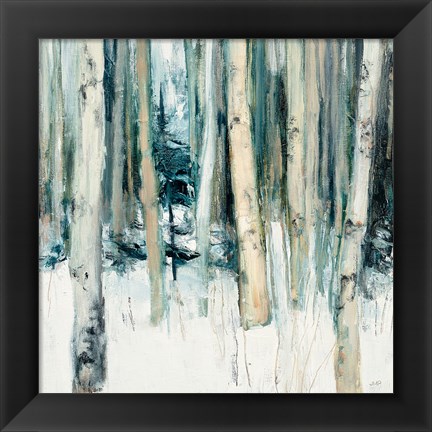 Framed Winter Woods II Print