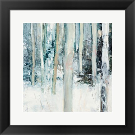 Framed Winter Woods I Print