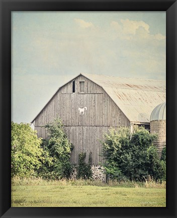 Framed Late Summer Barn II Crop Print