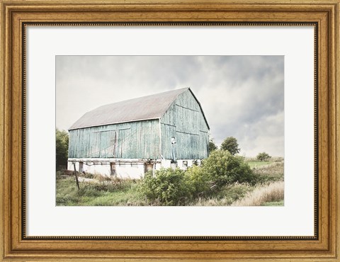 Framed Late Summer Barn I Crop Print