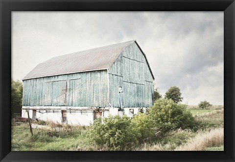 Framed Late Summer Barn I Crop Print