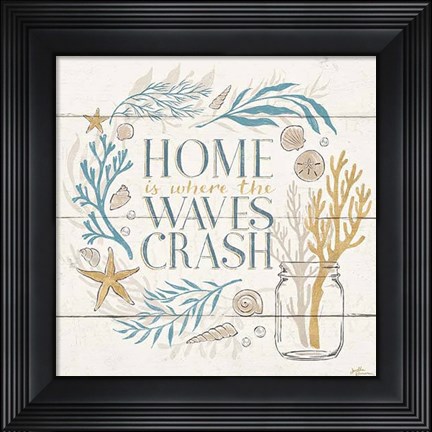 Framed Golden Sea II Print
