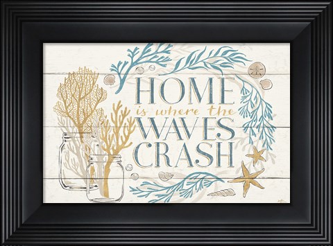 Framed Golden Sea I Print