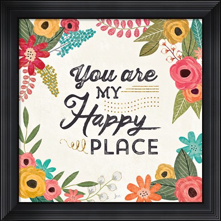 Framed Travel Blossoms IV Light Print