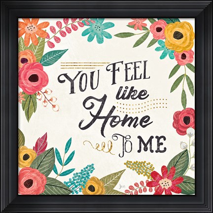 Framed Travel Blossoms III Light Print