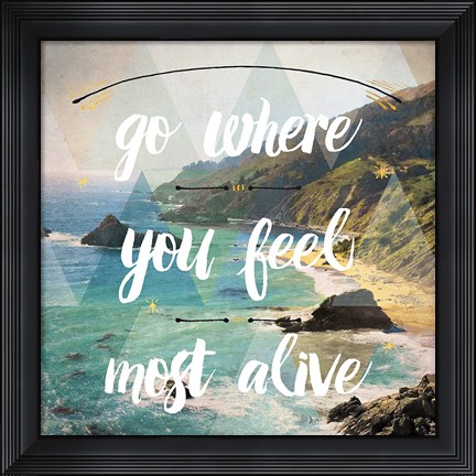 Framed Sea View I Print