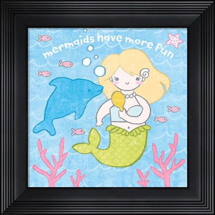 Framed Magical Mermaid IV Print