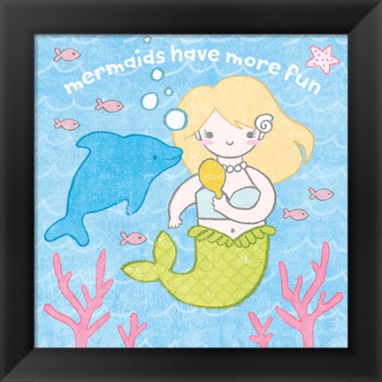 Framed Magical Mermaid IV Print