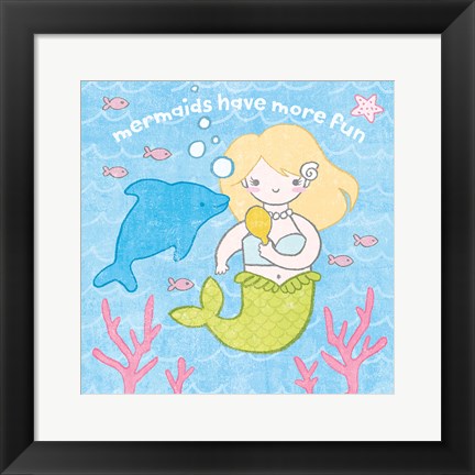 Framed Magical Mermaid IV Print