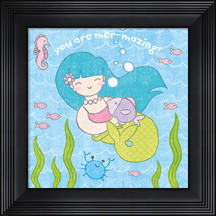 Framed Magical Mermaid II Print
