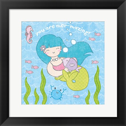 Framed Magical Mermaid II Print