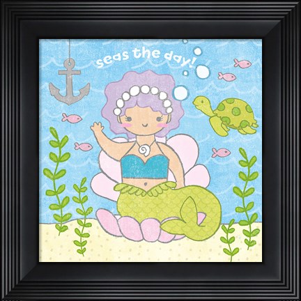 Framed Magical Mermaid III Print