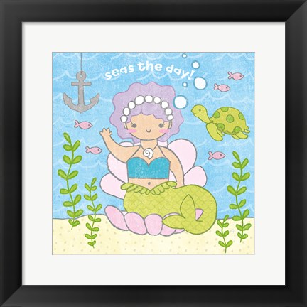 Framed Magical Mermaid III Print