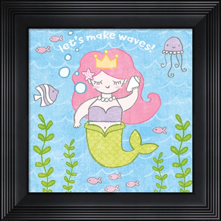 Framed Magical Mermaid I Print