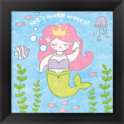 Framed Magical Mermaid I Print