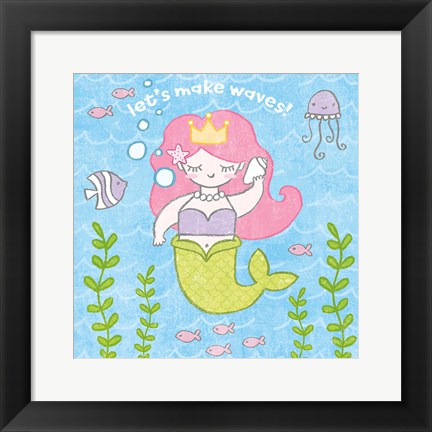 Framed Magical Mermaid I Print