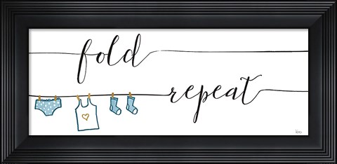 Framed Wash and Dry III Print