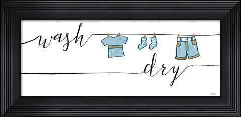 Framed Wash and Dry II Print