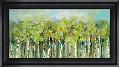 Framed April Tree Trops Print