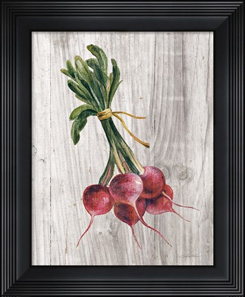 Framed Market Vegetables III Print