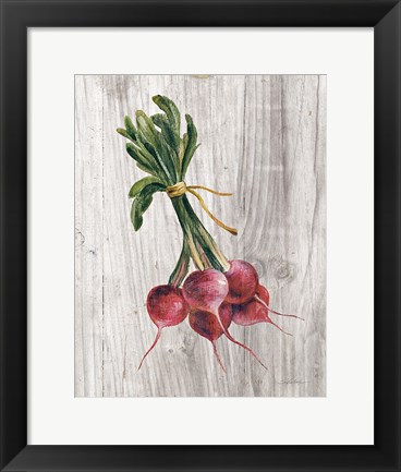 Framed Market Vegetables III Print