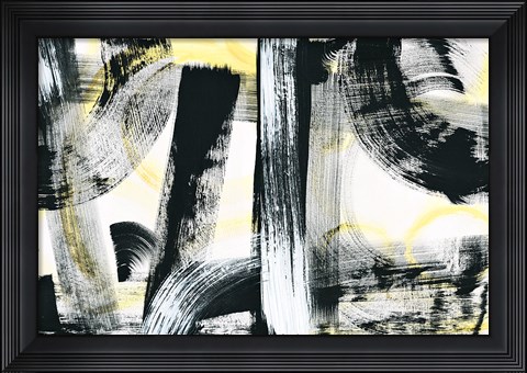 Framed LPs in 33 Light Yellow Print