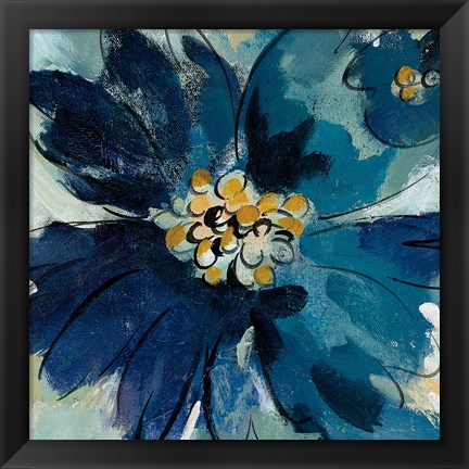 Framed Inky Floral III Print