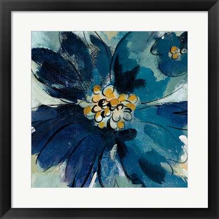 Framed Inky Floral III Print