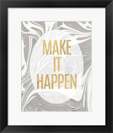 Framed Lets Go for the Gold I Print